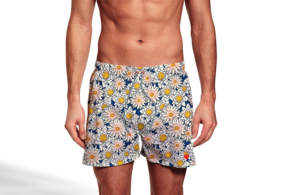 Shorts Regular Estampada Margaridas Floriant