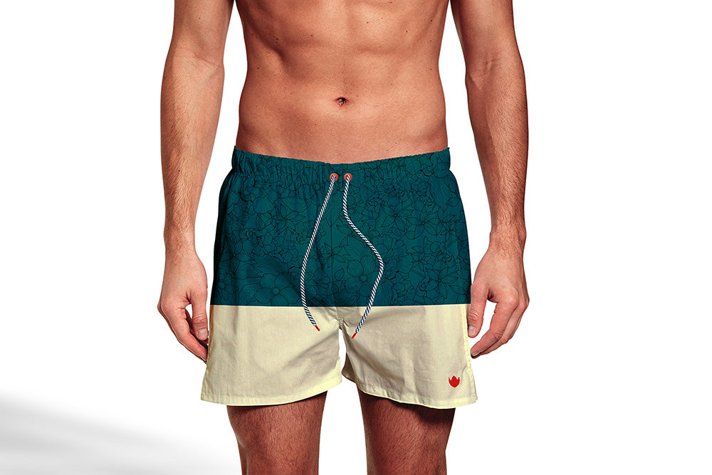 Shorts Regular Estampada Listra Floral Floriant