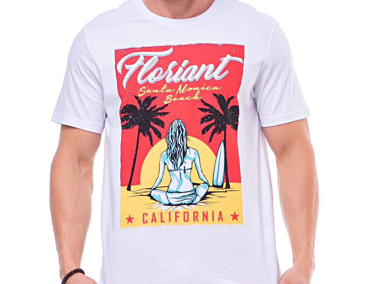 Camiseta Manga Curta Tradicional Por Do Sol Floriant