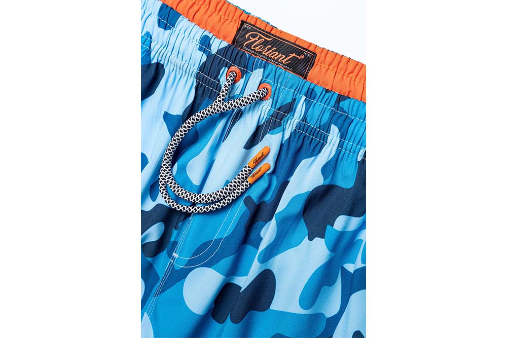 Shorts Regular Camuflado Azul Floriant