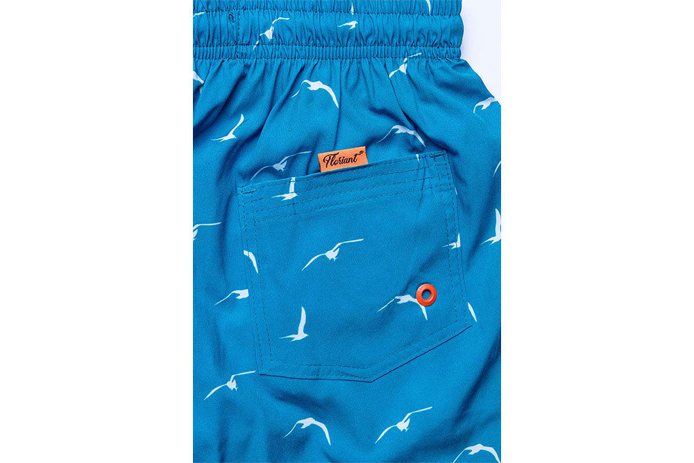 Shorts Regular Estampada Gaivota Floriant