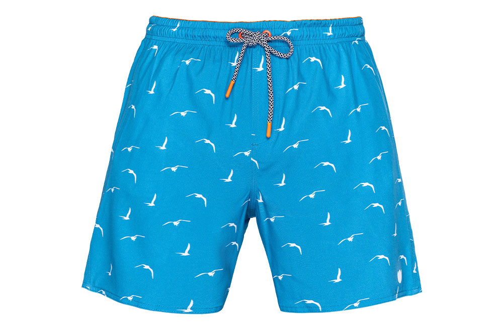 Shorts Regular Estampada Gaivota Floriant