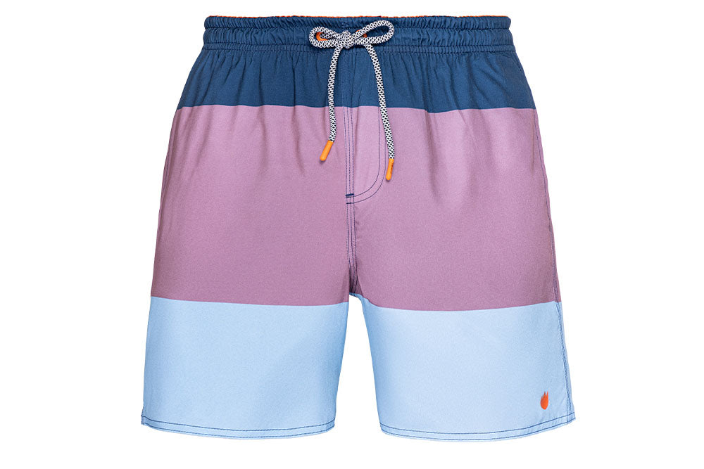 Shorts Regular Estampada Tri-Color Listra Floriant