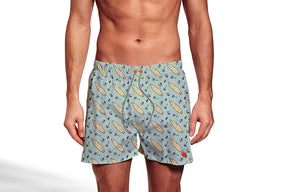 Shorts Regular Estampada Skull Surf Floriant