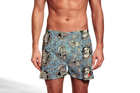 Shorts Regular Estampada Navegaçao Floriant