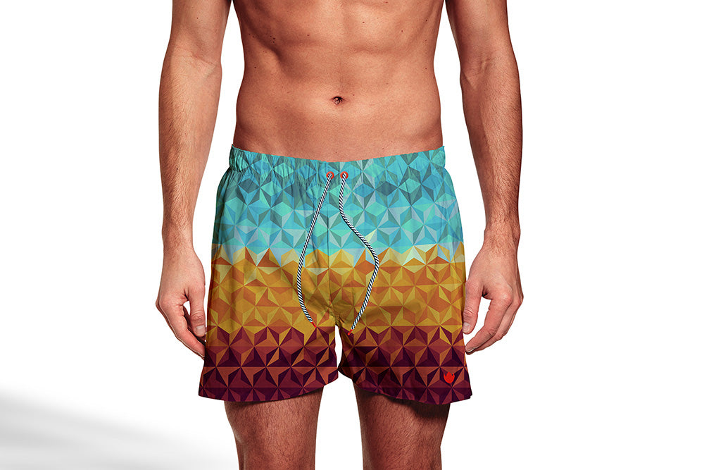 Shorts Regular Estampada Espelho Floriant