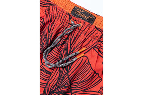 Shorts Regular Estampada Folhagem De Leque Floriant