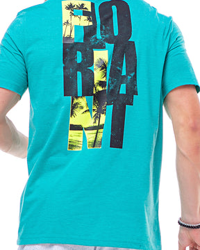 Camiseta Manga Curta Lettering Floriant